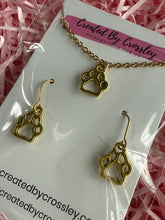 Load image into Gallery viewer, Paw Print Jewellery Set
