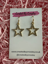 Load image into Gallery viewer, Gem Star Charm Earrings
