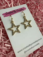 Load image into Gallery viewer, Gem Star Charm Earrings

