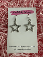 Load image into Gallery viewer, Gem Star Charm Earrings
