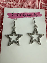 Load image into Gallery viewer, Gem Star Charm Earrings
