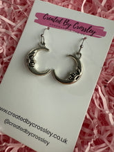 Load image into Gallery viewer, Moon Charm Earrings
