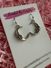 Load image into Gallery viewer, Moon Charm Earrings
