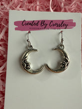 Load image into Gallery viewer, Moon Charm Earrings
