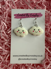 Load image into Gallery viewer, Happy Cloud Charm Earrings
