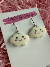 Load image into Gallery viewer, Happy Cloud Charm Earrings
