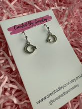 Load image into Gallery viewer, Mini Moon Star Charm Earrings
