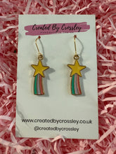 Load image into Gallery viewer, Shooting Star Charm Earrings
