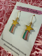 Load image into Gallery viewer, Shooting Star Charm Earrings
