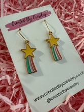Load image into Gallery viewer, Shooting Star Charm Earrings
