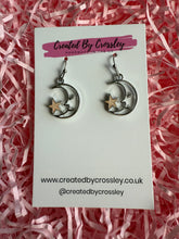 Load image into Gallery viewer, Moon Star Charm Earrings
