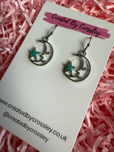 Load image into Gallery viewer, Moon Star Charm Earrings
