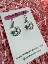 Load image into Gallery viewer, Moon Star Charm Earrings
