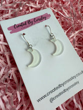 Load image into Gallery viewer, Moon Charm Earrings

