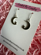 Load image into Gallery viewer, Moon Star Charm Earrings
