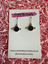 Load image into Gallery viewer, Blue Planet Charm Earrings
