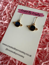 Load image into Gallery viewer, Blue Planet Charm Earrings
