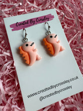 Load image into Gallery viewer, Light Pink Dinosaur Charm Earrings
