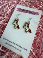 Load image into Gallery viewer, Unicorn Charm Earrings
