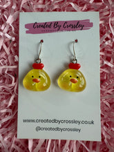 Load image into Gallery viewer, Yellow Chick Charm Earrings
