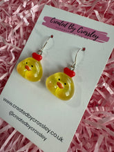 Load image into Gallery viewer, Yellow Chick Charm Earrings
