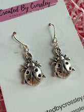 Load image into Gallery viewer, Ladybird Charm Earrings
