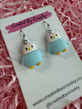 Load image into Gallery viewer, Penguin Charm Earrings
