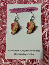Load image into Gallery viewer, Pink Butterfly Charm Earrings
