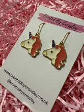 Load image into Gallery viewer, Unicorn Head Charm Earrings
