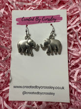 Load image into Gallery viewer, Simple Elephant Charm Earrings
