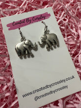 Load image into Gallery viewer, Simple Elephant Charm Earrings
