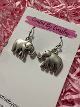 Load image into Gallery viewer, Simple Elephant Charm Earrings
