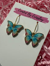 Load image into Gallery viewer, Butterfly Charm Earrings
