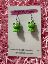 Load image into Gallery viewer, Frog Charm Earrings
