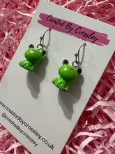 Load image into Gallery viewer, Frog Charm Earrings
