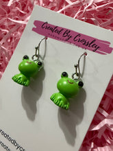 Load image into Gallery viewer, Frog Charm Earrings
