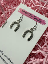 Load image into Gallery viewer, Good Luck Horseshoe Charm Earrings
