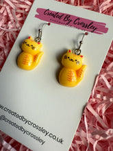 Load image into Gallery viewer, Yellow Cat Charm Earrings
