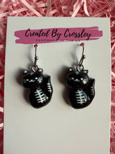Load image into Gallery viewer, Black Cat Charm Earrings
