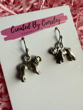 Load image into Gallery viewer, Bulldog Dog Charm Earrings
