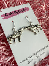Load image into Gallery viewer, Wolf Charm Earrings
