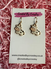 Load image into Gallery viewer, Cow Charm Earrings
