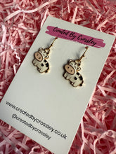 Load image into Gallery viewer, Cow Charm Earrings

