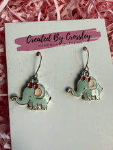 Load image into Gallery viewer, Elephant Charm Earrings
