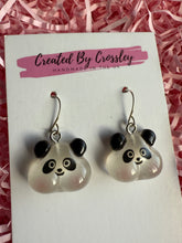 Load image into Gallery viewer, Panda Bear Charm Earrings
