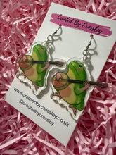Load image into Gallery viewer, Guitar Frog Charm Earrings
