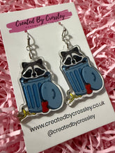 Load image into Gallery viewer, Trash Panda Charm Earrings
