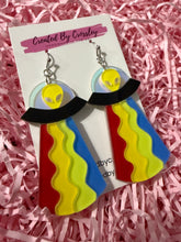 Load image into Gallery viewer, Alien Abduction Charm Earrings
