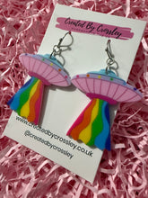 Load image into Gallery viewer, Rainbow Abduction Charm Earrings
