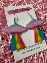 Load image into Gallery viewer, Rainbow Abduction Charm Earrings
